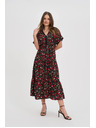 Moodo Ženske haljine Moodo crveno-crne