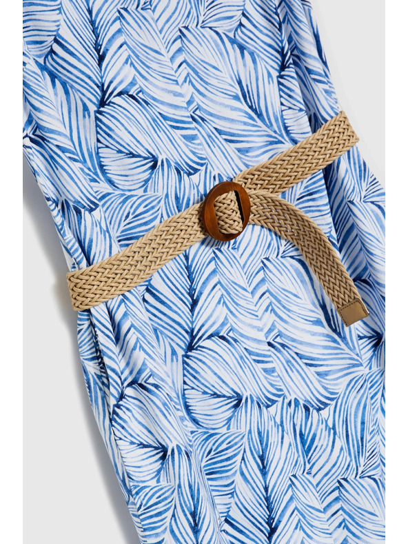 Moodo Svjetloplava haljina s pojasom