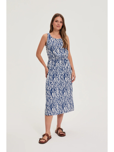 Moodo Ženske haljine Moodo plavo-bijele