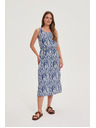 Moodo Ženske haljine Moodo plavo-bijele
