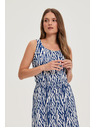 Moodo Ženske haljine Moodo plavo-bijele
