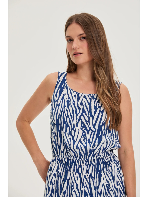 Moodo Ženske haljine Moodo plavo-bijele