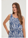 Moodo Ženske haljine Moodo plavo-bijele