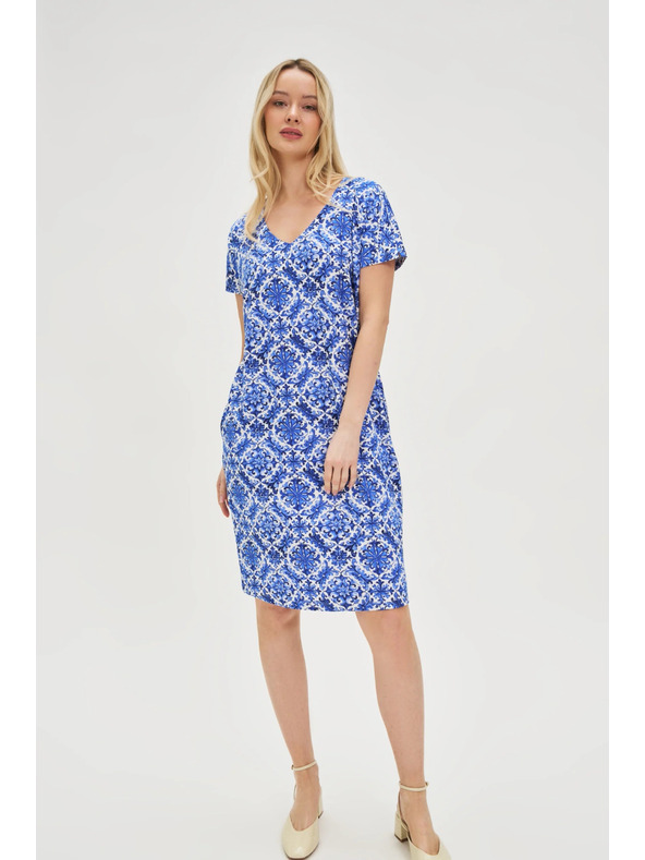 Moodo Ženske haljine Moodo plavo-bijele