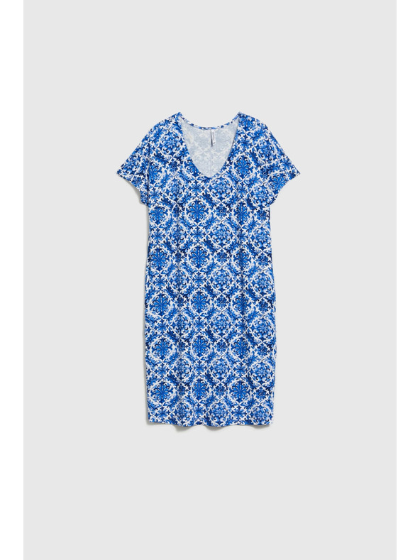 Moodo Ženske haljine Moodo plavo-bijele
