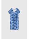 Moodo Ženske haljine Moodo plavo-bijele