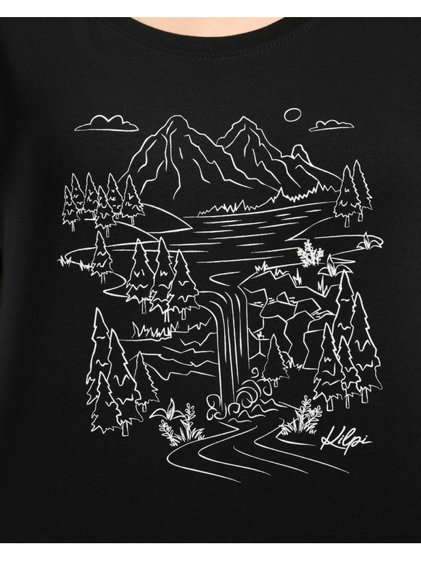 Kilpi Kilpi ROANE-W ženska pamučna majica kratkih rukava crna