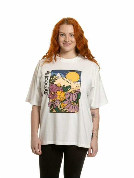 Meatfly Meatfly ženska majica Vexey White Flowers