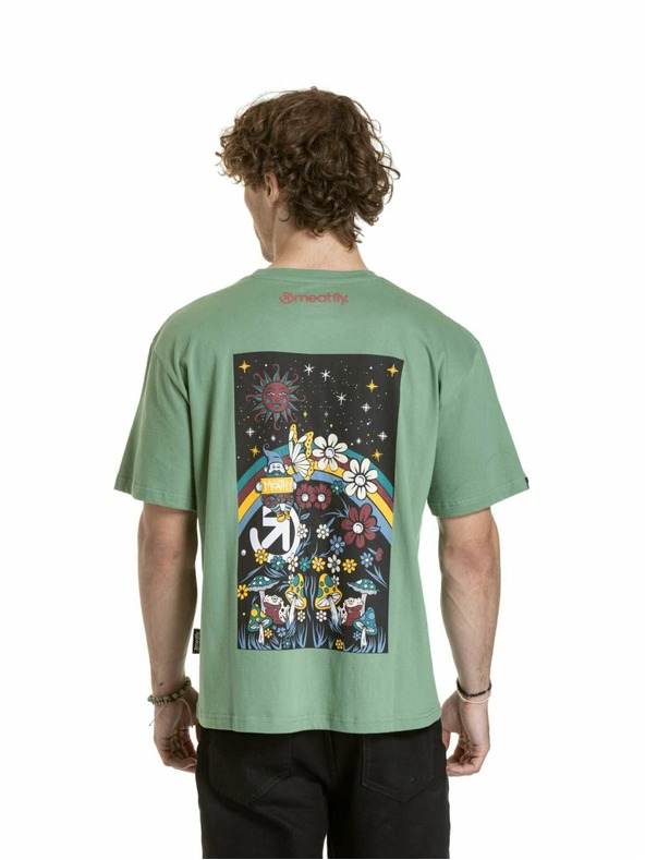 Meatfly Meatfly unisex majica Dwarf Hydge Green Dwarf