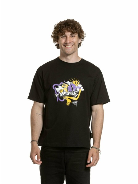 Meatfly Meatfly unisex majica Carter 30 Groove Black