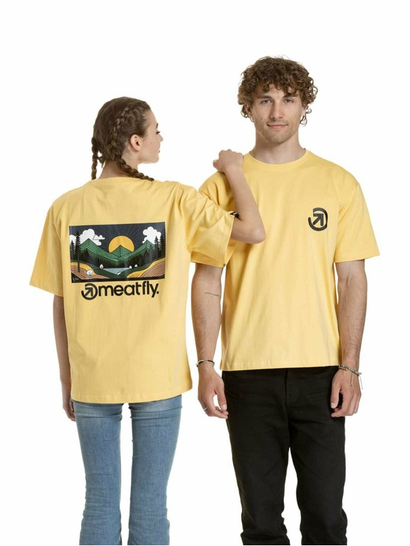 Meatfly Meatfly unisex majica Cachuma Cornsilk Mountains