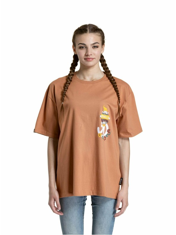 Meatfly Meatfly unisex majica Dwarf Cork Dwarf | Smeđa