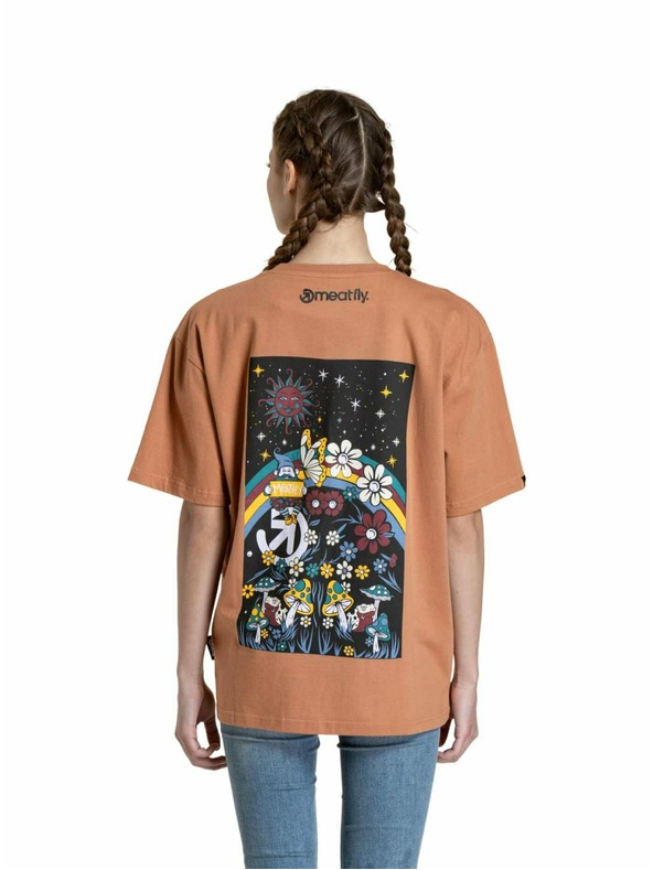 Meatfly Meatfly unisex majica Dwarf Cork Dwarf | Smeđa