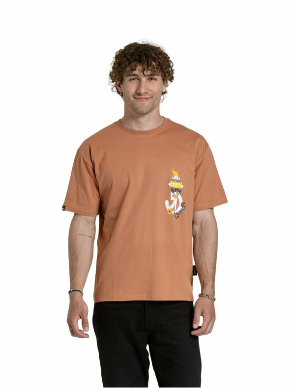 Meatfly Meatfly unisex majica Dwarf Cork Dwarf | Smeđa