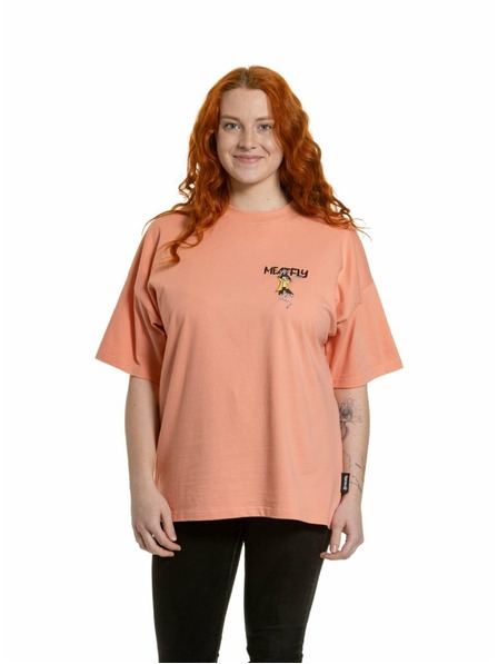Meatfly Meatfly ženska majica Vexey Coral Almond Skeleton