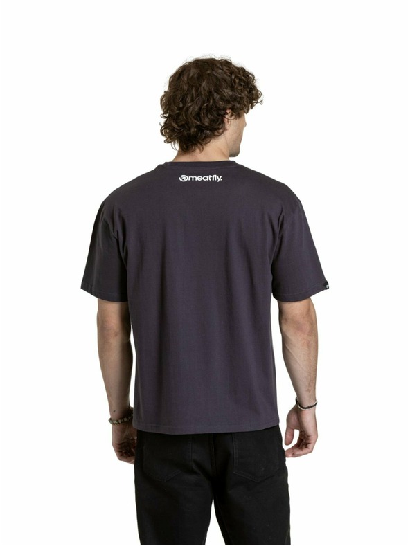 Meatfly Meatfly unisex majica Junglist Green Yellow Leaf | Siva