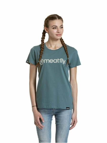 Meatfly Meatfly ženska majica Ladies MF Logo North Atlantic | Zelena