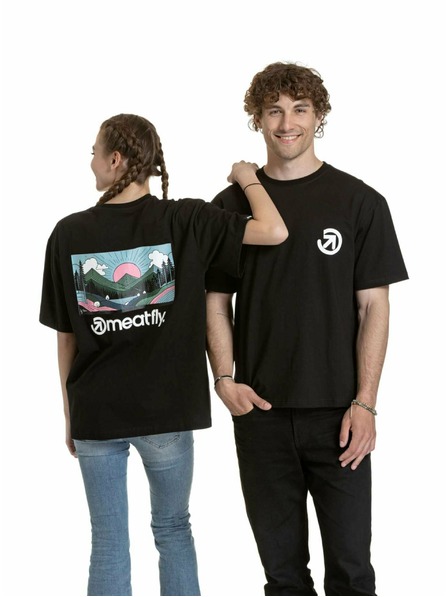 Meatfly Meatfly unisex majica Cachuma Black Blured