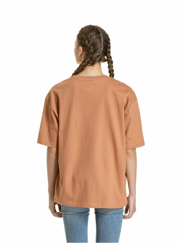 Meatfly Meatfly unisex majica Minimal Cork | Smeđa