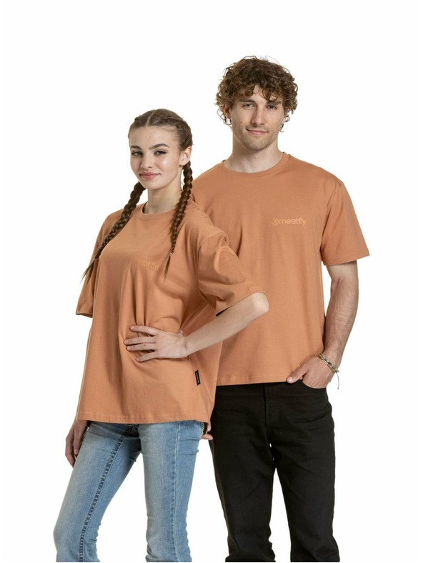 Meatfly Meatfly unisex majica Minimal Cork | Smeđa