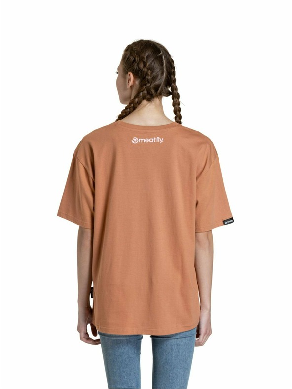 Meatfly Meatfly unisex majica Junglist Pink Leaf | Narančasta