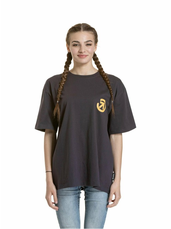 Meatfly Meatfly unisex majica Cachuma Grey Mountains | Siva