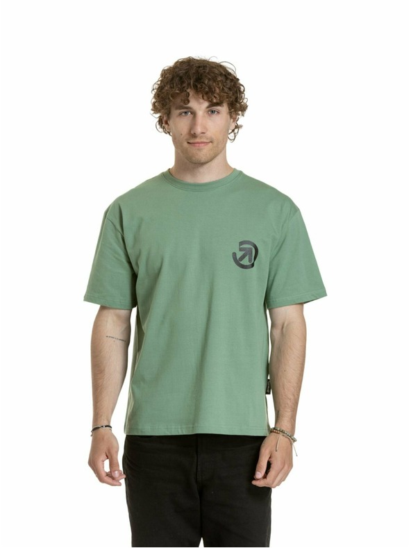 Meatfly Meatfly unisex majica Cachuma Hedge Green Mountains