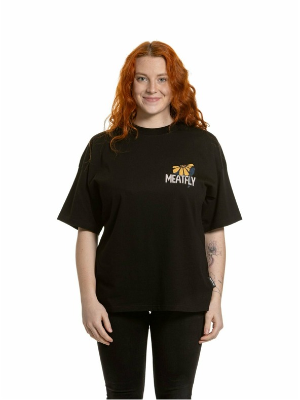 Meatfly Meatfly ženska majica Vexey Black Flowers