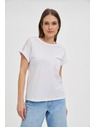 Moodo Ženska majica sa srebrnom aplikacijom Moodo – bijela