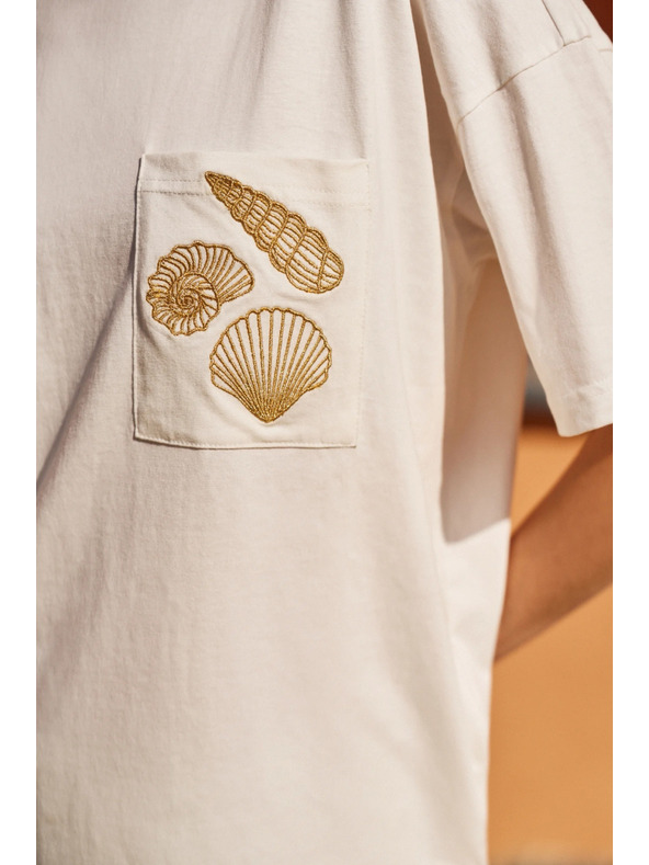 Moodo Ženska bijela majica s printom