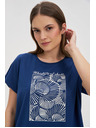 Moodo Ženska majica Moodo – tamno plava