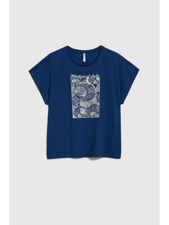 Moodo Ženska majica Moodo – tamno plava