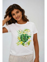 Moodo Ženska bijela majica s printom