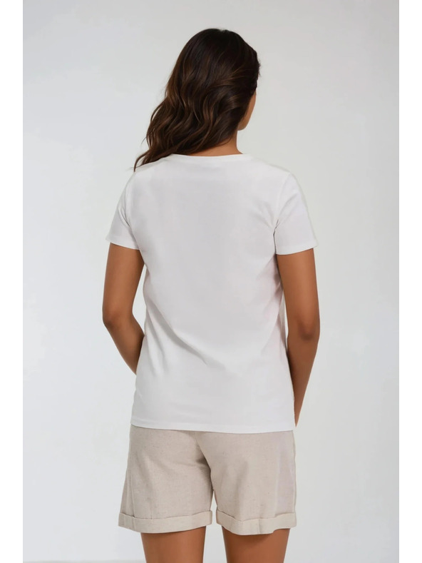 Moodo Ženska bijela majica s printom