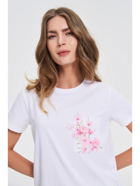 Moodo Bijela majica s printom