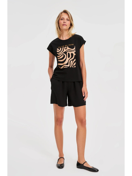 Moodo Ženska majica Moodo – crna