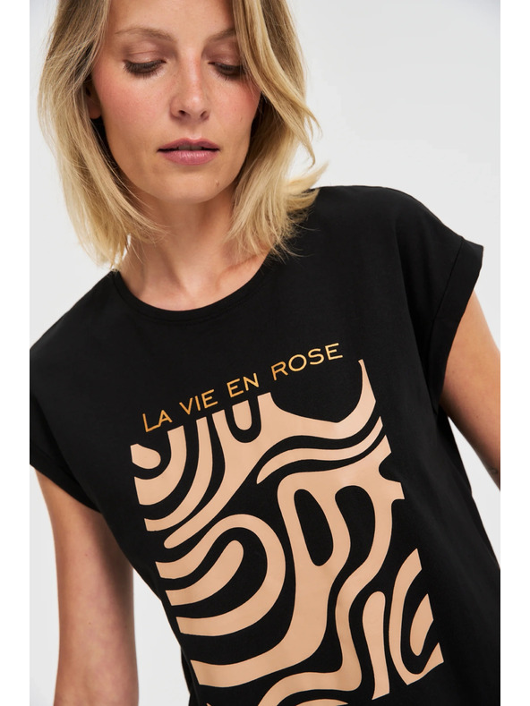 Moodo Ženska majica Moodo – crna