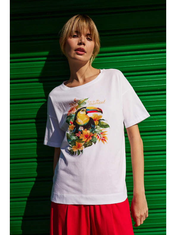 Moodo Ženska majica Moodo – bijela