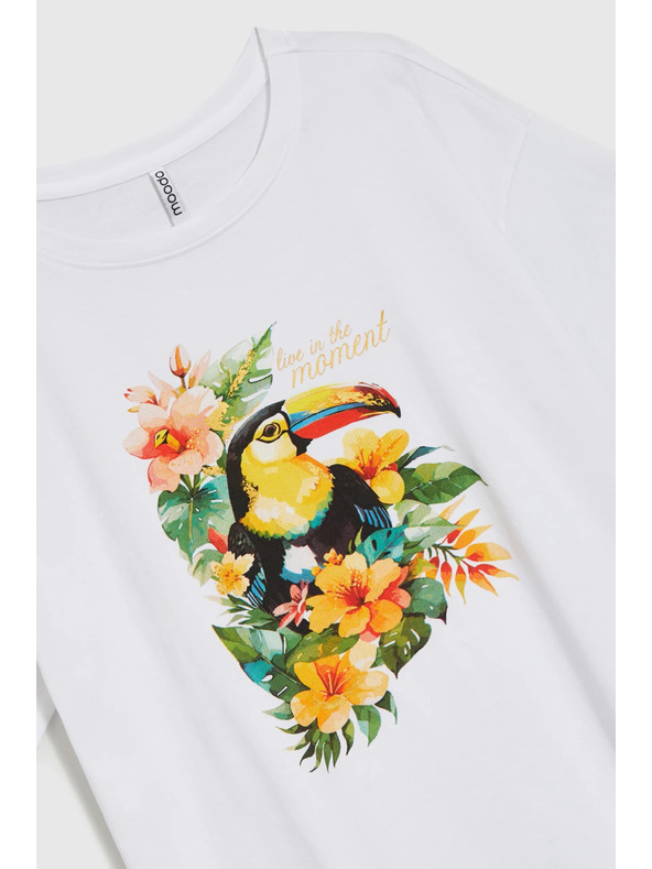 Moodo Ženska majica Moodo – bijela