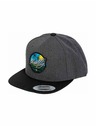 Meatfly Meatfly šilterica Flanker Snapback Beach / Charcoal / Black | Crna