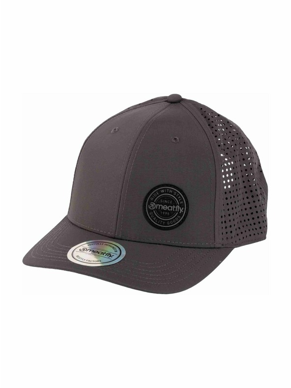 Meatfly Meatfly šilterica Ollie Perfor Cap Grey Dark Leather | Siva |