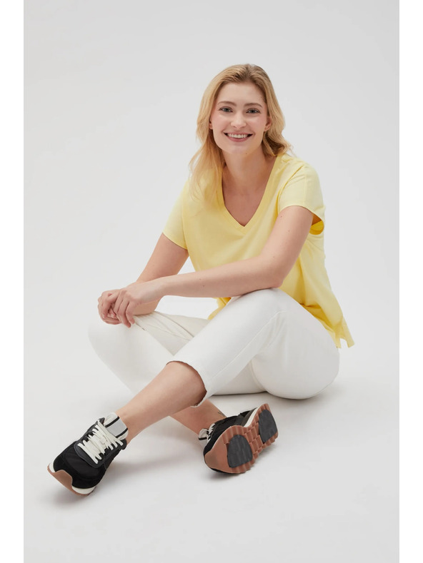 Moodo Ženska majica Moodo – svijetložuta