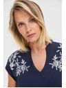 Moodo Ženski top Moodo – boja mornarice