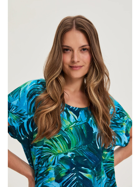 Moodo Ženska majica Moodo – tamno zelena