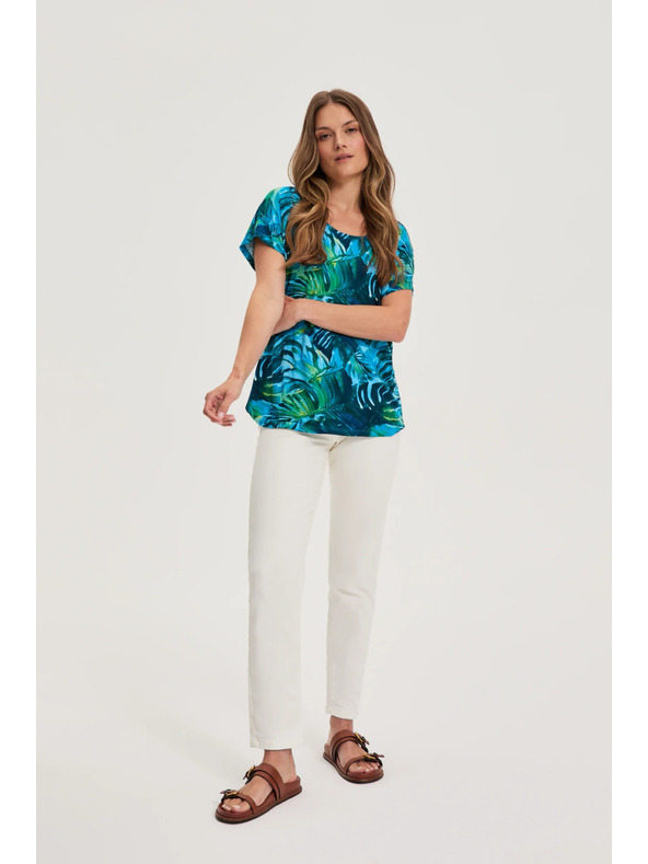 Moodo Ženska majica Moodo – tamno zelena