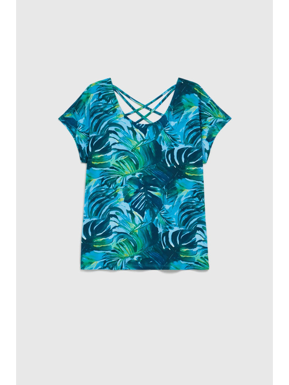 Moodo Ženska majica Moodo – tamno zelena