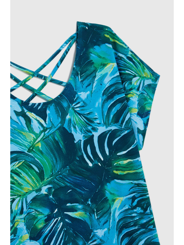 Moodo Ženska majica Moodo – tamno zelena