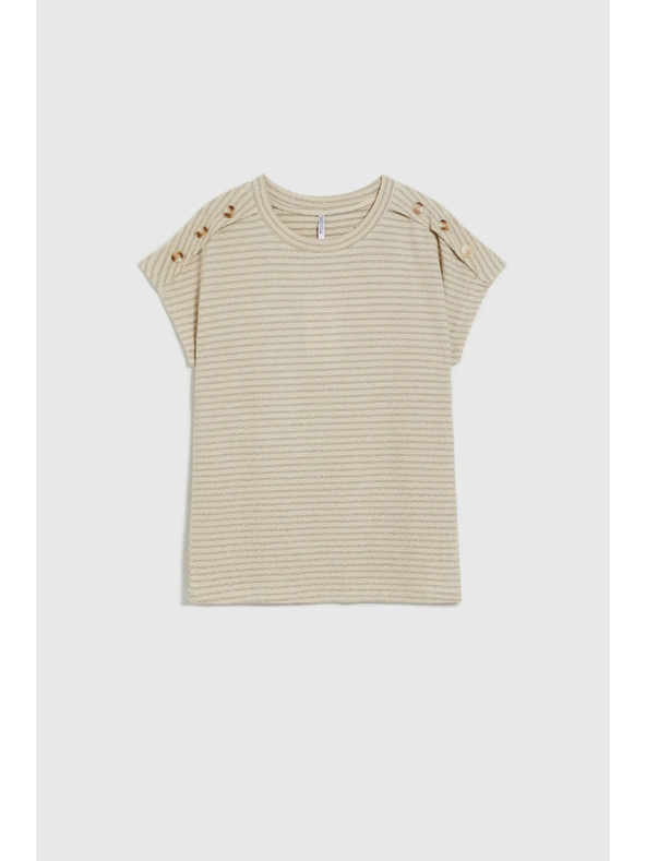 Moodo Ženska majica Moodo – svijetlo bež