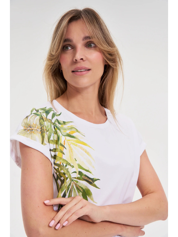 Moodo Ženski asimetrični top Moodo – bijeli