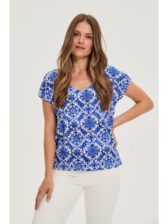 Moodo Ženska majica Moodo – plava